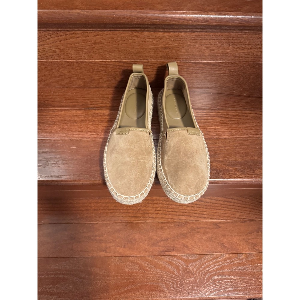 Michael Kors Suede Espadrille Flats Tan Slip On Shoes Women 7M
